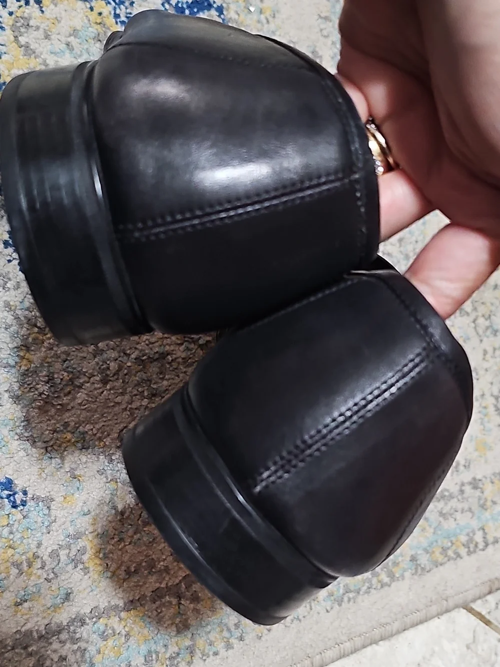 Salvatore Ferragamo Leather Horsebit Men Shoes 12E